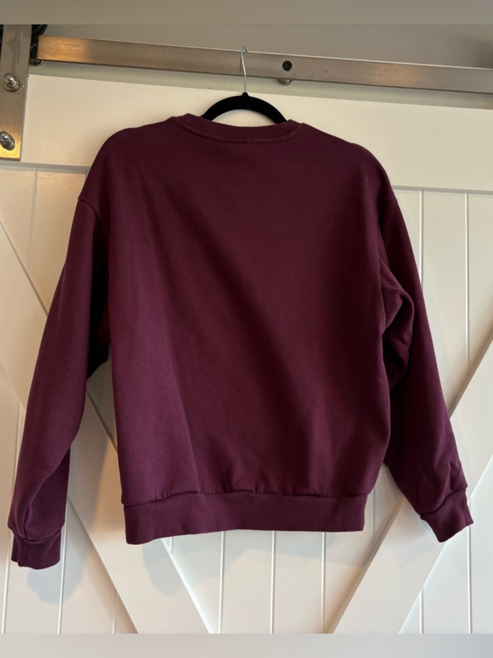 ALO Accolade Crewneck Neck Pullover Top in Burgundy, Size XS - Picture 5 of 5